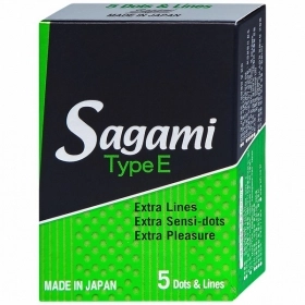 Bao cao su Sagami Type E siêu mỏng, có gai và gân